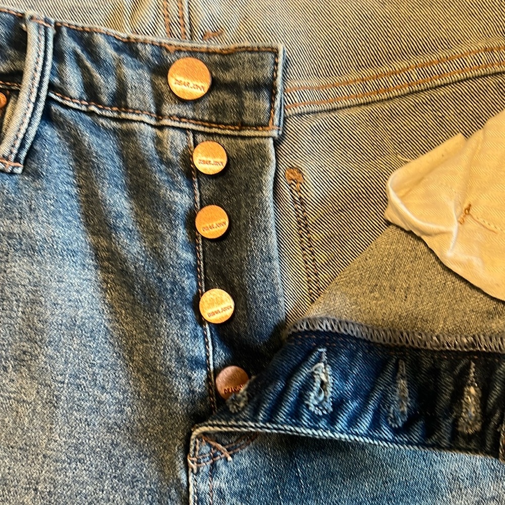 Dear John Super High Rise Skinny Button Fly Jeans, size 30 NWOT